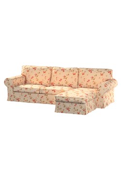 Pokrowiec na sofę Ektorp 2-osobową i leżankę ze sklepu dekoria.pl w kategorii Pokrowce na kanapy i fotele - zdjęcie 172480888