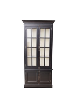 Witryna Josephine 4-drzwiowa 100x45x212 cm black ze sklepu dekoria.pl w kategorii Regały i witryny - zdjęcie 172482487