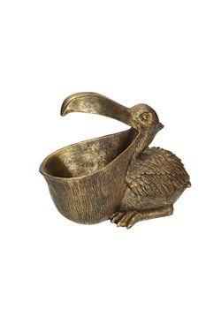 Dekoracja Pelican 19cm antique gold ze sklepu dekoria.pl w kategorii Dekoracje - zdjęcie 172483285