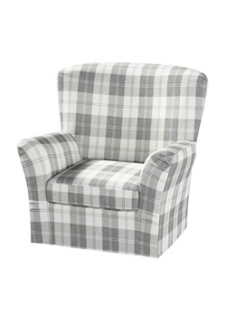 Pokrowiec na fotel Tomelilla wysoki z zakładkami ze sklepu dekoria.pl w kategorii Pokrowce na kanapy i fotele - zdjęcie 172497725