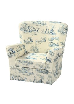 Pokrowiec na fotel Tomelilla wysoki z zakładkami ze sklepu dekoria.pl w kategorii Pokrowce na kanapy i fotele - zdjęcie 172497797