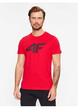 4F T-Shirt 4FAW23TTSHM0877 Czerwony Regular Fit ze sklepu MODIVO w kategorii T-shirty męskie - zdjęcie 172529137