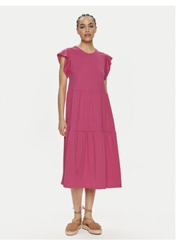 Vila Sukienka codzienna Summer 14087542 Różowy Loose Fit ze sklepu MODIVO w kategorii Sukienki - zdjęcie 172529167
