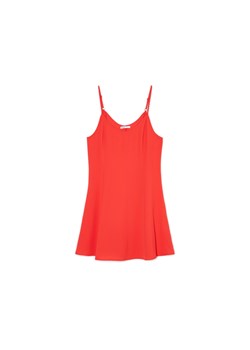 Cropp - Mini na cienkich ramiączkach - czerwony ze sklepu Cropp w kategorii Sukienki - zdjęcie 172529557