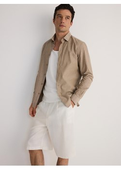 Reserved - Koszula regular fit - brązowy ze sklepu Reserved w kategorii Koszule męskie - zdjęcie 172529969