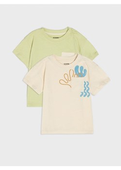 Sinsay - Koszulki 2 pack - zielony ze sklepu Sinsay w kategorii Odzież dla niemowląt - zdjęcie 172530627