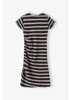 Dzianinowa sukienka dziewczęce w prążki - midi - Limited Edition ze sklepu 5.10.15 w kategorii Sukienki dziewczęce - zdjęcie 172530959
