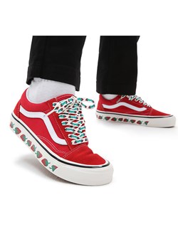 Vans Skórzane sneakersy &quot;Old Skool&quot; w kolorze czerwonym ze sklepu Limango Polska w kategorii Trampki dziecięce - zdjęcie 172531146