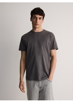 Reserved - T-shirt regular fit - ciemnoszary ze sklepu Reserved w kategorii T-shirty męskie - zdjęcie 172531989