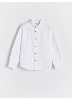 Reserved - Koszula regular fit - biały ze sklepu Reserved w kategorii Koszule chłopięce - zdjęcie 172531998