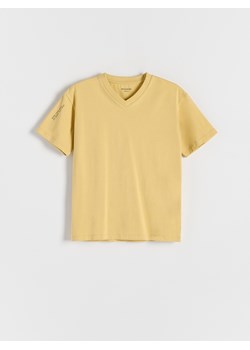 Reserved - T-shirt z nadrukiem - kremowy ze sklepu Reserved w kategorii T-shirty chłopięce - zdjęcie 172532029