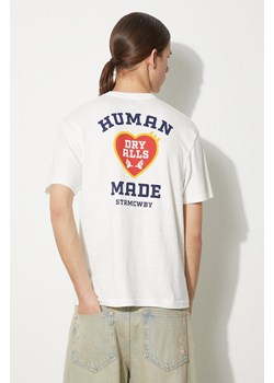Human Made t-shirt bawełniany Graphic męski kolor biały z nadrukiem HM27TE007 ze sklepu PRM w kategorii T-shirty męskie - zdjęcie 172532666