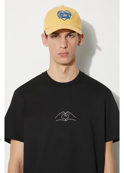Neil Barrett t-shirt bawełniany Slim Heart Shape Print męski kolor czarny z nadrukiem MY70262A-Y530-524N ze sklepu PRM w kategorii T-shirty męskie - zdjęcie 172532696
