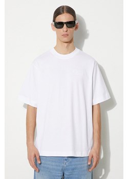 Lacoste t-shirt bawełniany męski kolor biały gładki TH7537 ze sklepu PRM w kategorii T-shirty męskie - zdjęcie 172532716