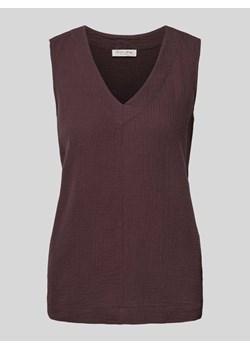 Top bluzkowy z fakturowanym wzorem ze sklepu Peek&Cloppenburg  w kategorii Bluzki damskie - zdjęcie 172532756