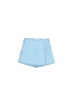 Cropp - Spódnico-spodenki jeansowe - niebieski ze sklepu Cropp w kategorii Spódnice - zdjęcie 172533499