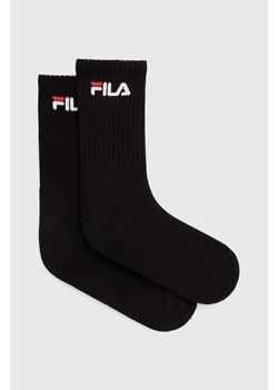 Fila skarpetki 2-pack kolor czarny F4401 ze sklepu ANSWEAR.com w kategorii Skarpetki damskie - zdjęcie 172533688