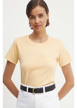 Pepe Jeans t-shirt bawełniany EMILY damski kolor żółty PL505877 ze sklepu ANSWEAR.com w kategorii Bluzki damskie - zdjęcie 172533996