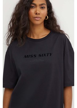 Miss Sixty t-shirt bawełniany 6L2SJ2120000 SJ2120 T-SHIRT damski kolor czarny 6L2SJ2120000 ze sklepu ANSWEAR.com w kategorii Bluzki damskie - zdjęcie 172534015