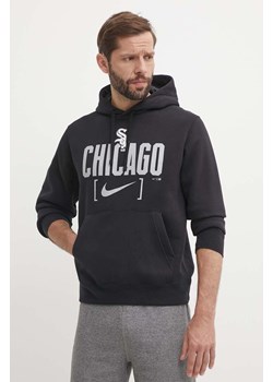Nike bluza Chicago White Sox męska kolor czarny z kapturem z nadrukiem ze sklepu ANSWEAR.com w kategorii Bluzy męskie - zdjęcie 172534207
