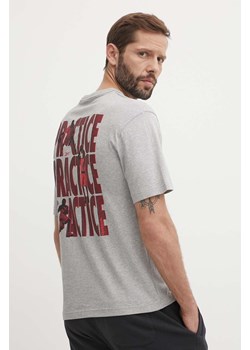 Reebok Classic t-shirt bawełniany Basketball męski kolor szary z nadrukiem 100075507 ze sklepu ANSWEAR.com w kategorii T-shirty męskie - zdjęcie 172534619