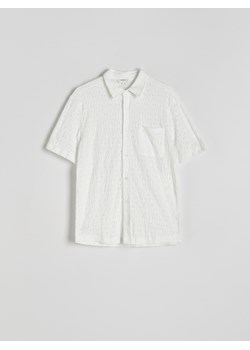 Reserved - Wzorzysta koszula comfort fit - złamana biel ze sklepu Reserved w kategorii Koszule męskie - zdjęcie 172534976