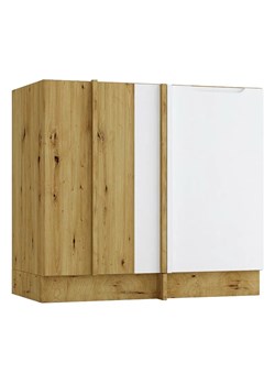 Szafka narożna dolna dąb artisan + szary D0-K00 ze sklepu Edinos.pl w kategorii Meble kuchenne - zdjęcie 172536028