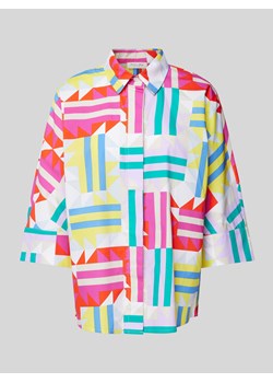 Bluzka w graficzny wzór ze sklepu Peek&Cloppenburg  w kategorii Koszule damskie - zdjęcie 172536567