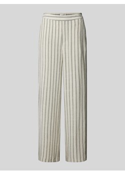 Spodnie materiałowe z prostą nogawką i wzorem w paski model ‘Sanne’ ze sklepu Peek&Cloppenburg  w kategorii Spodnie damskie - zdjęcie 172536625