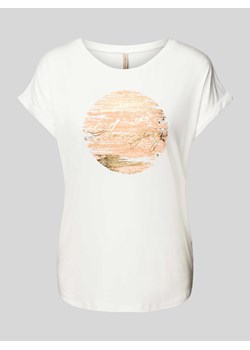 T-shirt z nadrukiem z motywem i napisem model ‘Marica’ ze sklepu Peek&Cloppenburg  w kategorii Bluzki damskie - zdjęcie 172536636