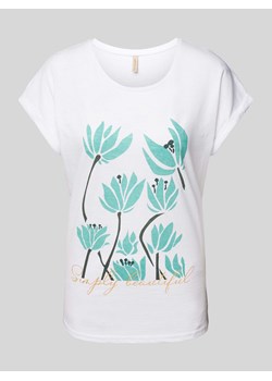 T-shirt z nadrukiem z motywem i napisem model ‘BABETTE’ ze sklepu Peek&Cloppenburg  w kategorii Bluzki damskie - zdjęcie 172536849