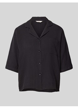 Bluzka koszulowa krótka z fakturowanym wzorem model ‘LTHYRA’ ze sklepu Peek&Cloppenburg  w kategorii Koszule damskie - zdjęcie 172536897