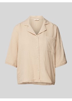 Bluzka koszulowa krótka z fakturowanym wzorem model ‘LTHYRA’ ze sklepu Peek&Cloppenburg  w kategorii Koszule damskie - zdjęcie 172536928