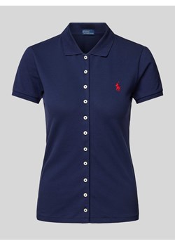 Koszulka polo o kroju slim fit z listwą guzikową na całej długości ze sklepu Peek&Cloppenburg  w kategorii Bluzki damskie - zdjęcie 172536976