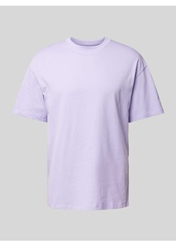 T-shirt z prążkowanym,okrągłym dekoltem model ‘BRADLEY’ ze sklepu Peek&Cloppenburg  w kategorii T-shirty męskie - zdjęcie 172537035