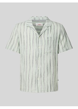 Koszula casualowa o kroju resort fit z kołnierzem z połami ze sklepu Peek&Cloppenburg  w kategorii Koszule męskie - zdjęcie 172537037