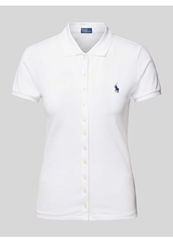 Koszulka polo o kroju slim fit z listwą guzikową na całej długości ze sklepu Peek&Cloppenburg  w kategorii Bluzki damskie - zdjęcie 172537078