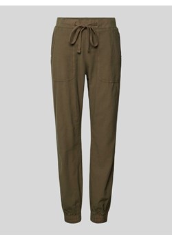 Spodnie sportowe w jednolitym kolorze model ‘KANAYA’ ze sklepu Peek&Cloppenburg  w kategorii Spodnie damskie - zdjęcie 172537079