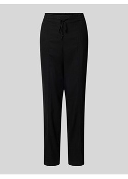 Spodnie materiałowe o kroju tapered fit z tunelem ze sklepu Peek&Cloppenburg  w kategorii Spodnie damskie - zdjęcie 172537097