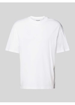 T-shirt z prążkowanym,okrągłym dekoltem model ‘BRADLEY’ ze sklepu Peek&Cloppenburg  w kategorii T-shirty męskie - zdjęcie 172537105