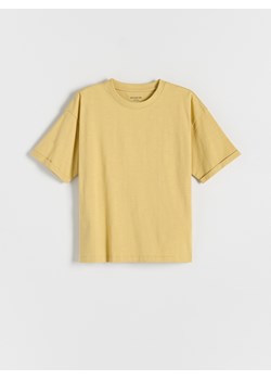 Reserved - T-shirt oversize z nadrukiem - kremowy ze sklepu Reserved w kategorii T-shirty chłopięce - zdjęcie 172539609
