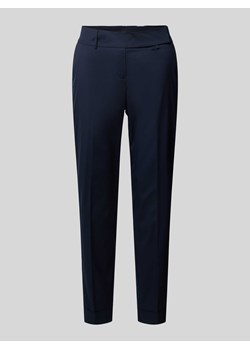 Spodnie materiałowe o kroju slim fit w kant ze sklepu Peek&Cloppenburg  w kategorii Spodnie damskie - zdjęcie 172540487