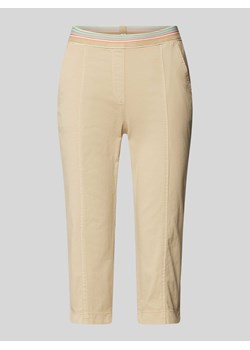 Spodnie capri o kroju regular fit z elastycznym pasem model ‘SUE’ ze sklepu Peek&Cloppenburg  w kategorii Spodnie damskie - zdjęcie 172540578