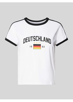 T-shirt z nadrukowanym motywem ze sklepu Peek&Cloppenburg  w kategorii Bluzki damskie - zdjęcie 172540629