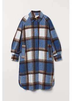 H & M - Płaszcz oversize - Niebieski ze sklepu H&M w kategorii Płaszcze damskie - zdjęcie 172540846