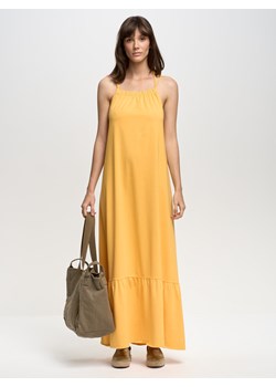 Sukienka damska maxi żółta Inesca 201 ze sklepu Big Star w kategorii Sukienki - zdjęcie 172540946