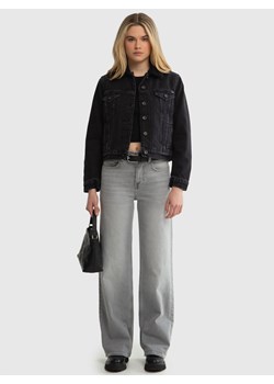 Kurtka damska jeansowa z kożuszkiem czarna Haylee 933 ze sklepu Big Star w kategorii Kurtki damskie - zdjęcie 172540969