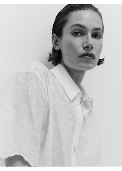 Reserved - Koszula z haftem - biały ze sklepu Reserved w kategorii Koszule damskie - zdjęcie 172542078