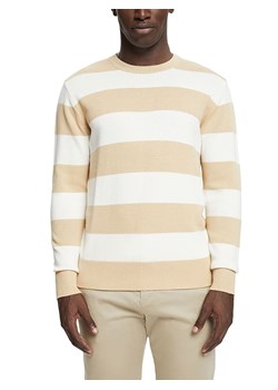 ESPRIT Sweter w kolorze beżowo-białym ze sklepu Limango Polska w kategorii Swetry męskie - zdjęcie 172542768