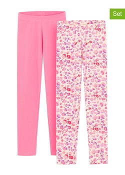 COOL CLUB Legginsy (2 pary) w kolorze różowo-jasnoróżowo-fioletowym ze sklepu Limango Polska w kategorii Spodnie dziewczęce - zdjęcie 172542936